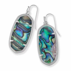 NWT KENDRA SCOTT - ELLE SILVER DROP EARRINGS - RHODIUM